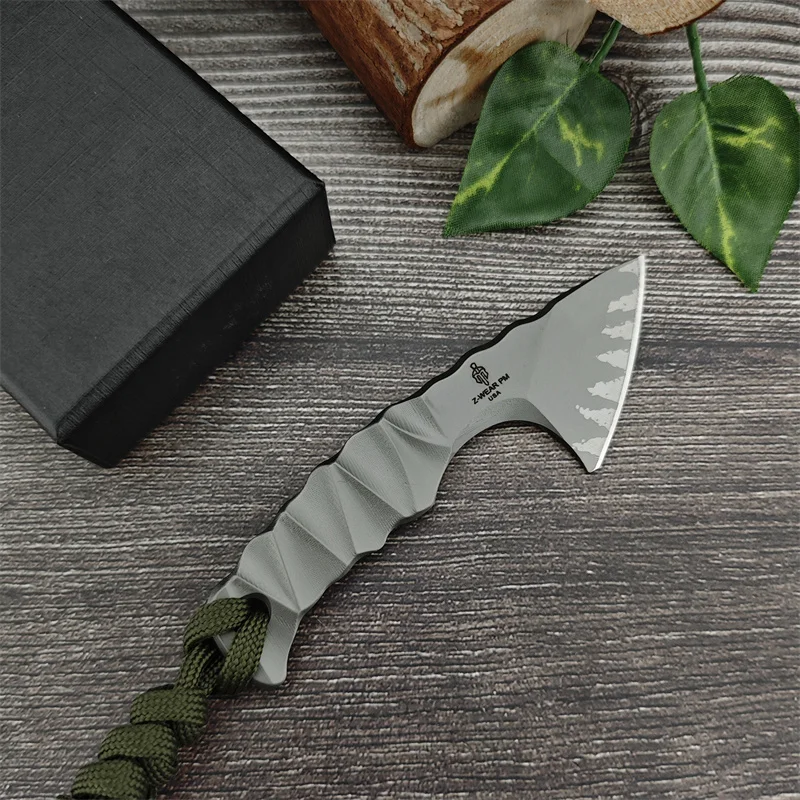 فأس صغير هو أداة صغيرة عالية القوة وسكين تكتيكي EDC للتخييم في الهواء الطلق والمشي لمسافات طويلة أداة هروب وهدية للرجال