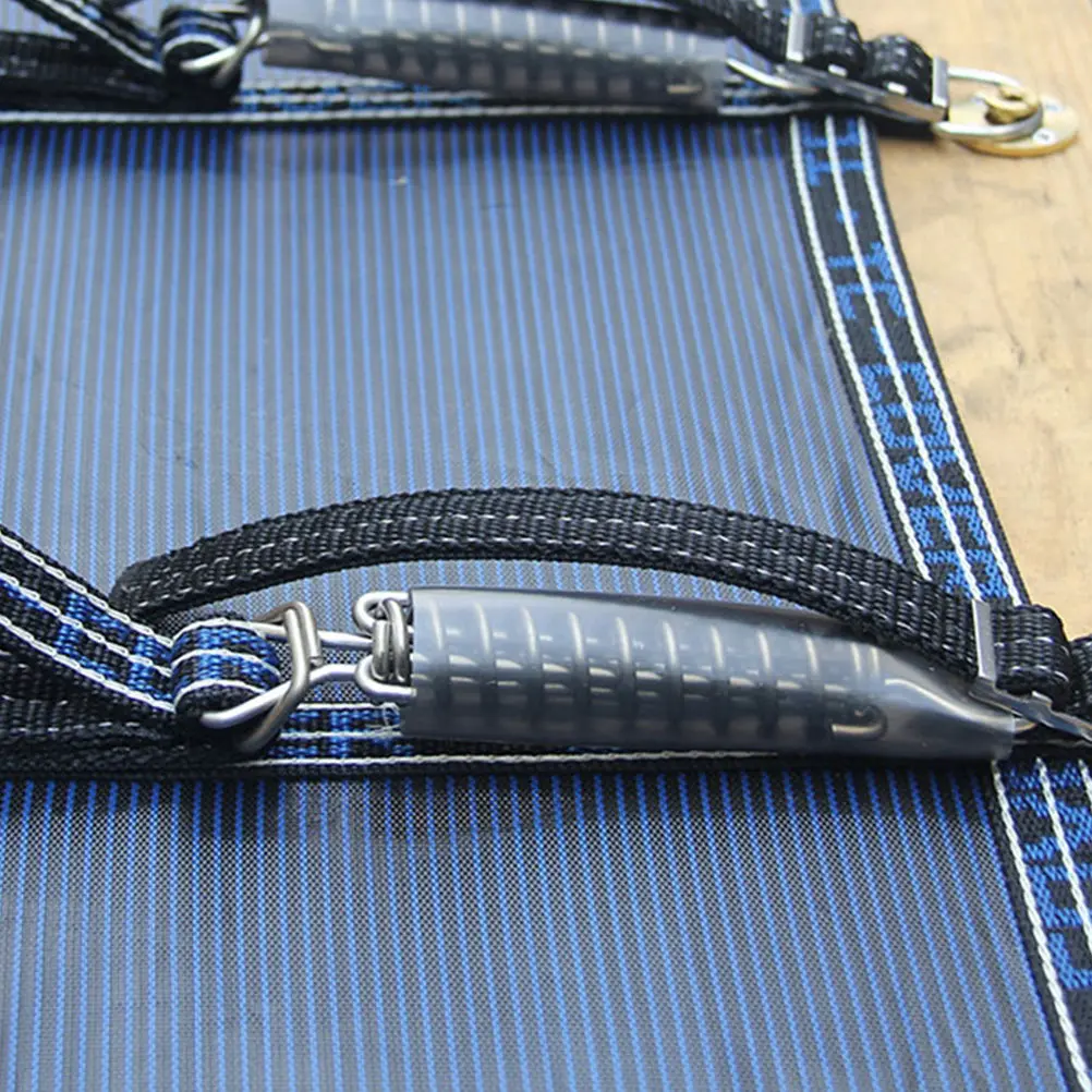 

3Sets Pool Cover Safety Springs Stainless Steel Heavy Duty Spring with PVC Protective Sleeves Outdoor Pool Spring Replacement