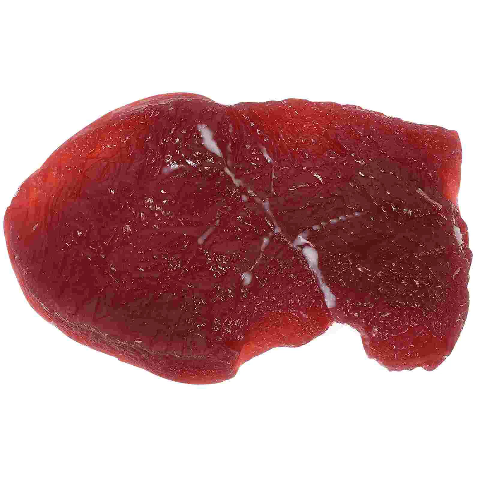 Fake Food Photo Prop Kitchen Ornament Cooked Meat Lifelike Decoration Beef Steak