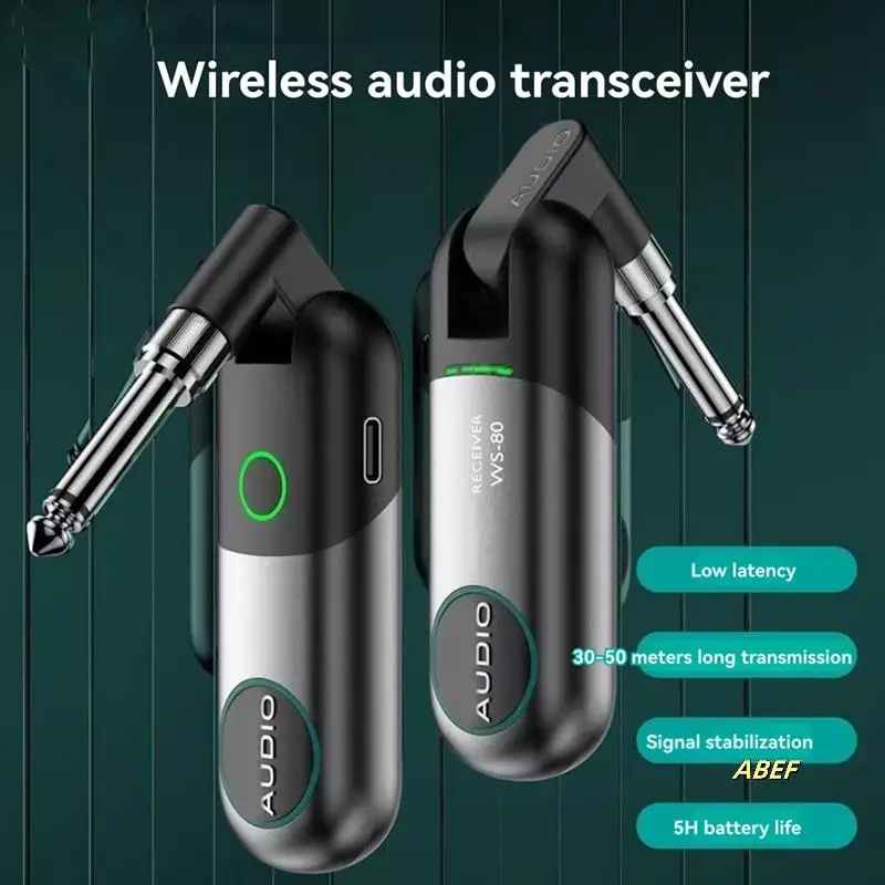 WS-80 электрогитара беспроводной передатчик приемник электрическая паяльная трубка соединительный кабель для музыкальных инструментов