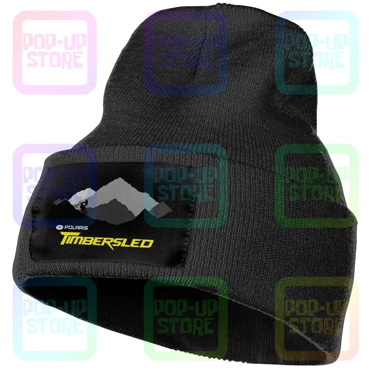 Polaris Mountain Graphicw Timbersled Logo Knitted Beanie Hat Beanies Cap Gift Fashion Best Seller