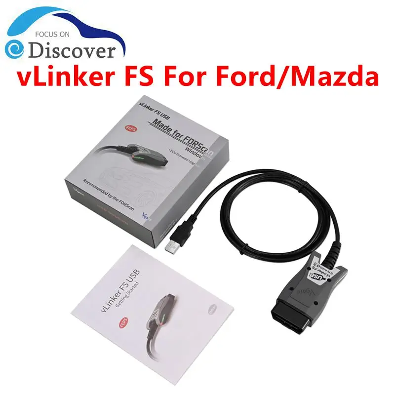 Vgate vLinker FS ELM327 USB Scan MS-CAN/HS-CAN أدوات التشخيص الماسحات الضوئية للسيارات لفورد/مازدا HS/MS-CAN ELM327 #2