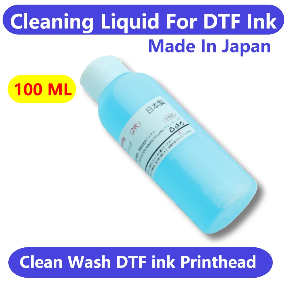 100ML DTF Printhead Cleaning Liquid For Epson XP600 L1800 1390 L805 i3200 Printer Print Head Clean Repair Printhead Wash Cleaner