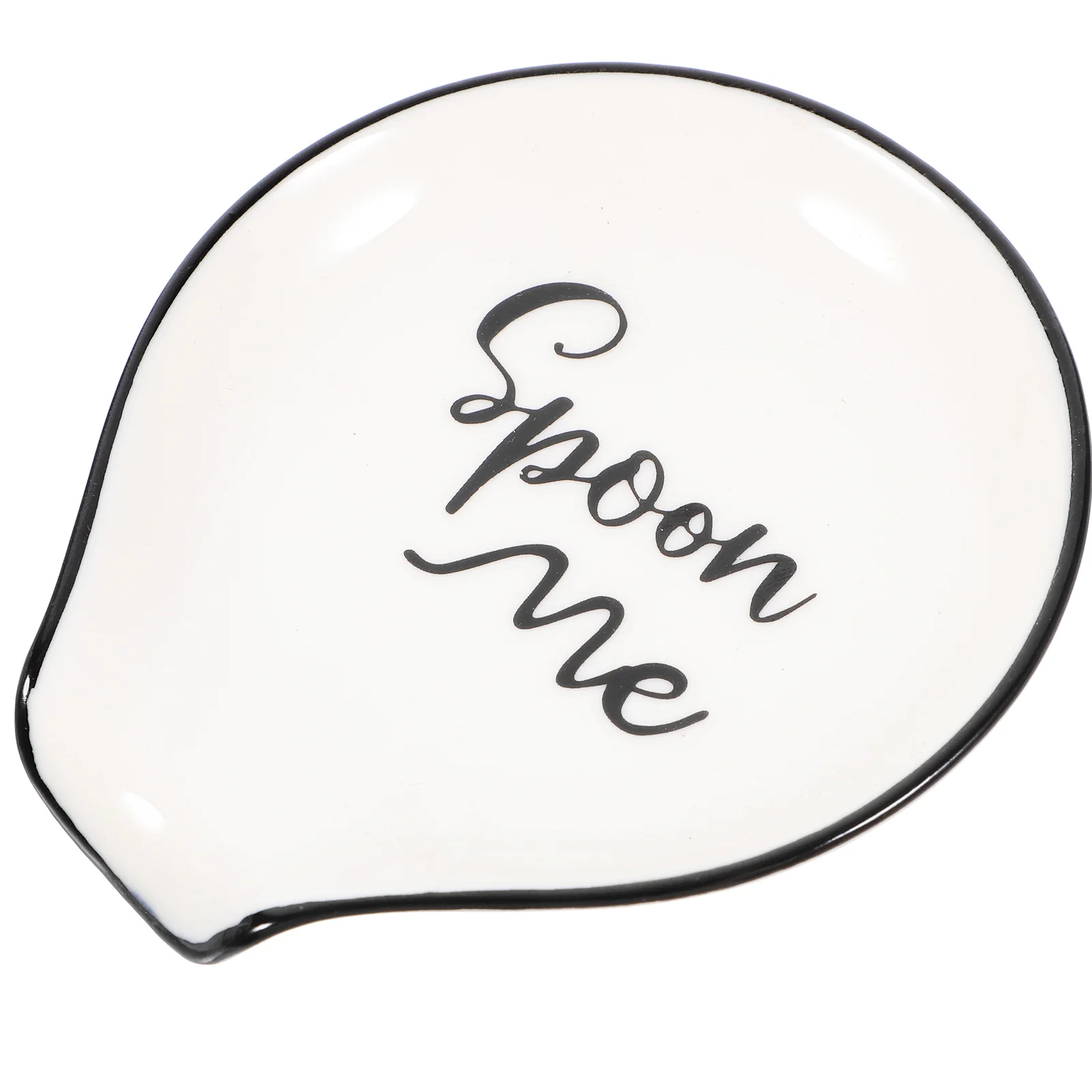 ملعقة سيراميك، ملحقات المطبخ، سطح أملس، بدون لدغ، مناسبة لمطعم المقهى العائلي، مسند ملعقة سيراميك