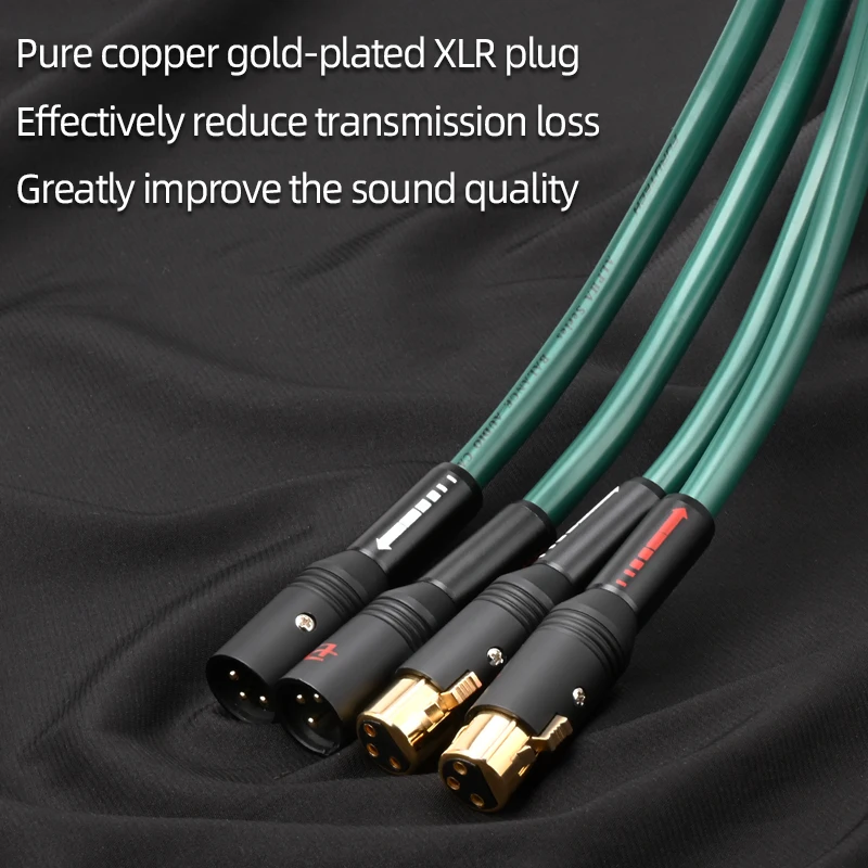 ATAUDIO HiFi XLR Cable High Quality for Amplifier 2-core with Shielding Hi-end 2XLR Balanced Cable Male to Male Audio Wire