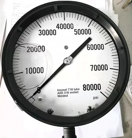 Ultra High Pressure Spare Parts 80 KSI High-pressure Gauge A-1456