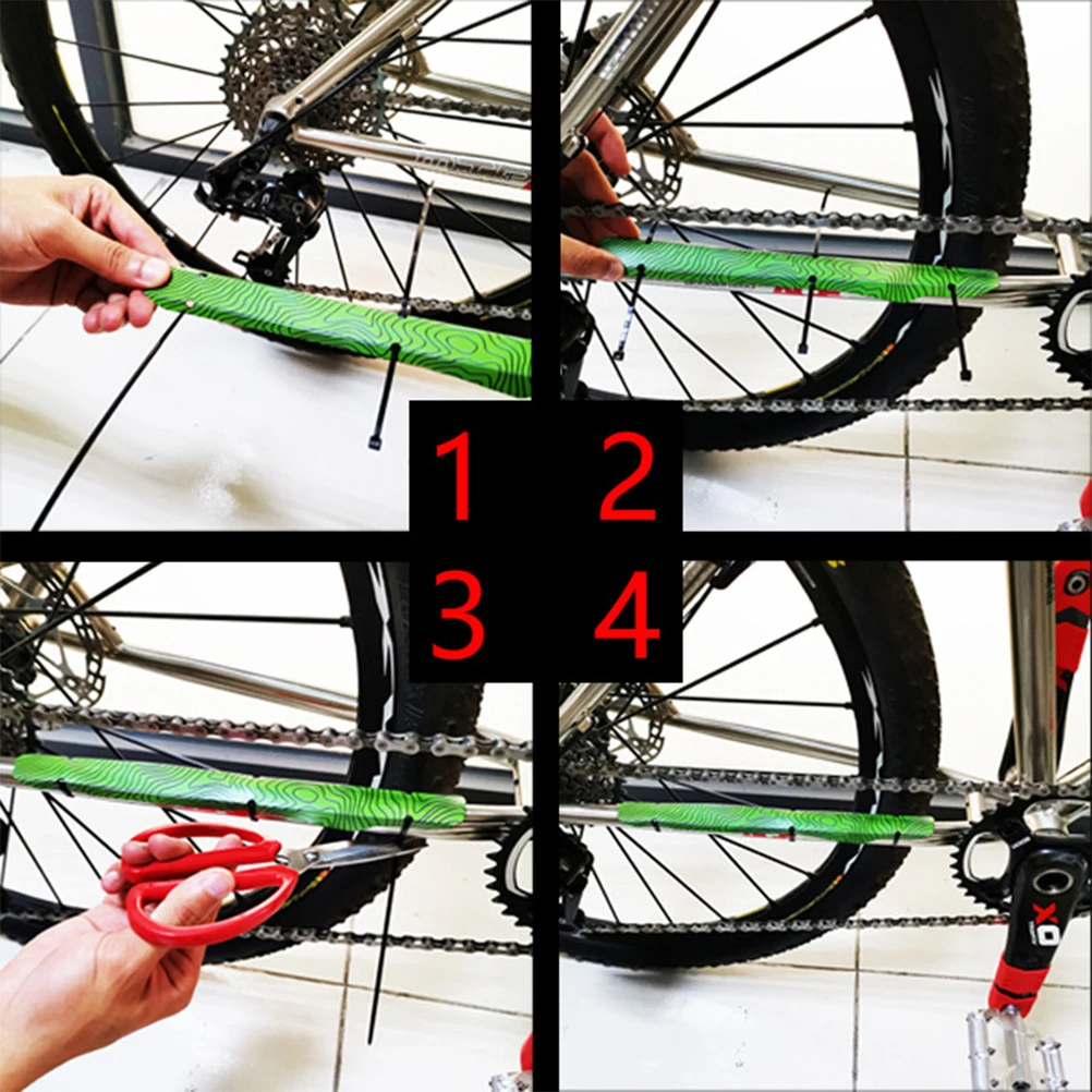 

2 Sets Protector Sticker For Chain Bike Chain Sticker Reusable EcoFriendly Chains Accessories Long Use Gift Riding