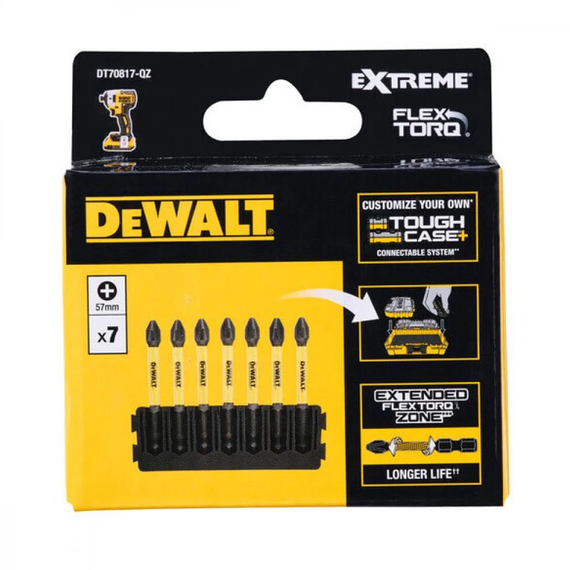 

Набор отверток DEWALT DT70817 FLEXTORQ PH2, 7 шт., универсальные, высокая твердость, прочные, прочные, аксессуары для электроинструментов