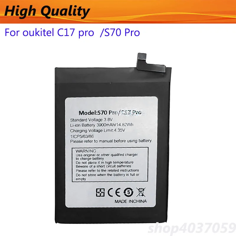 Mobile Phone Batteries 4450mAh For oukitel C17 pro C17pro S70 pro s70pro Smartphone Portable Battery batteries