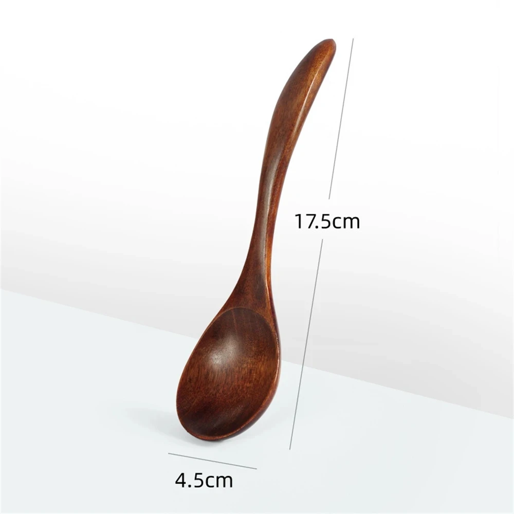 Wooden Spoon Cooking Spoon Bamboo Wave Pattern Kitchen Cooking Utensil Tool Soup Teaspoon Catering for Kitchen Wooden Spoon 2024