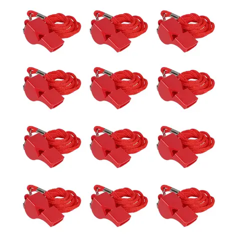 132pcs Non-nuclear Whistle Coach Whistle Sports Whistle Set Basketball Football Training With Lanyards Clear Sound for Coaches