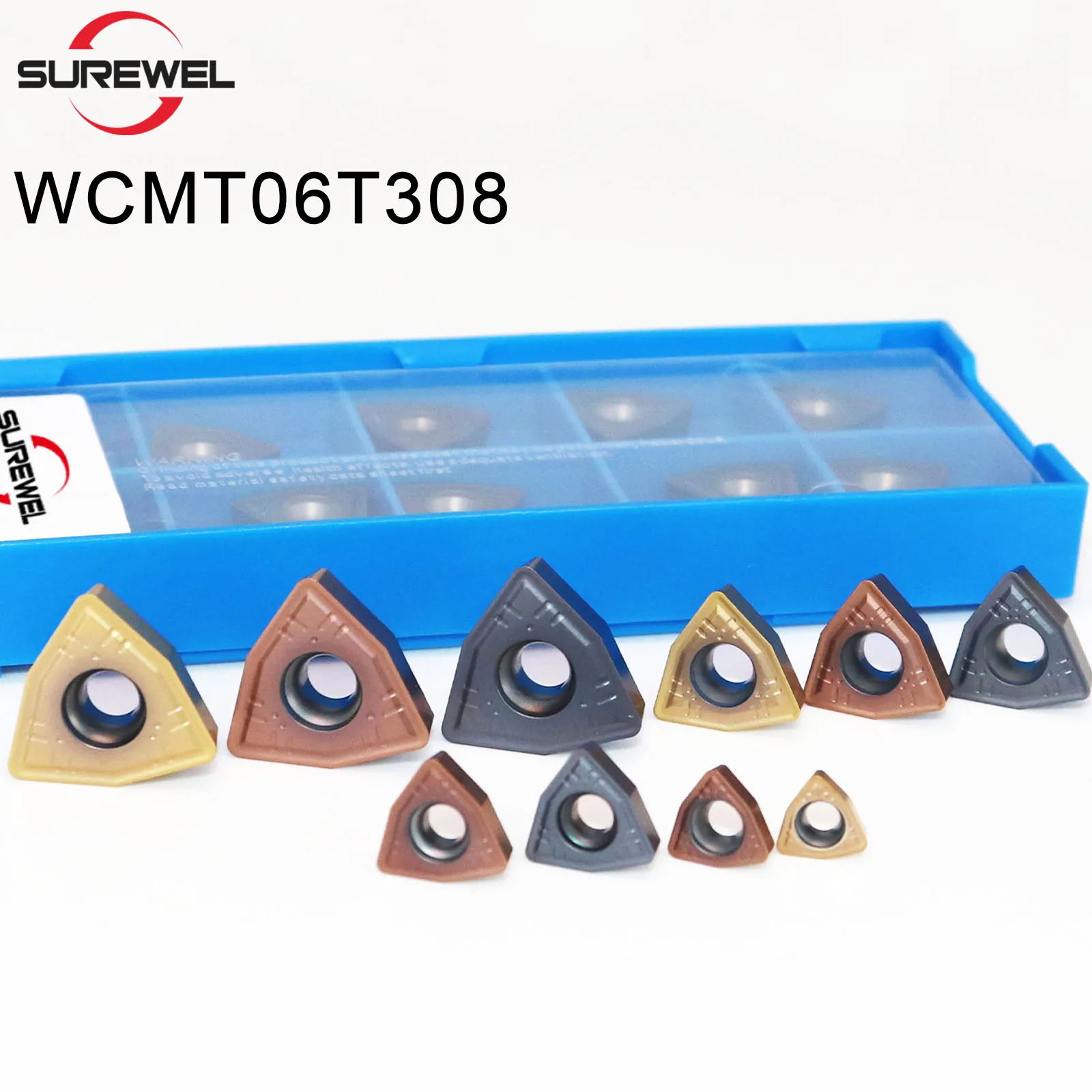 

SUREWEL WCMX030208 WCMX040208 WCMX050308 WCMX06T308 WCMX080412 быстрое сверление водоструйным сверлом U-образной вставки для фрезера из карбида ЧПУ