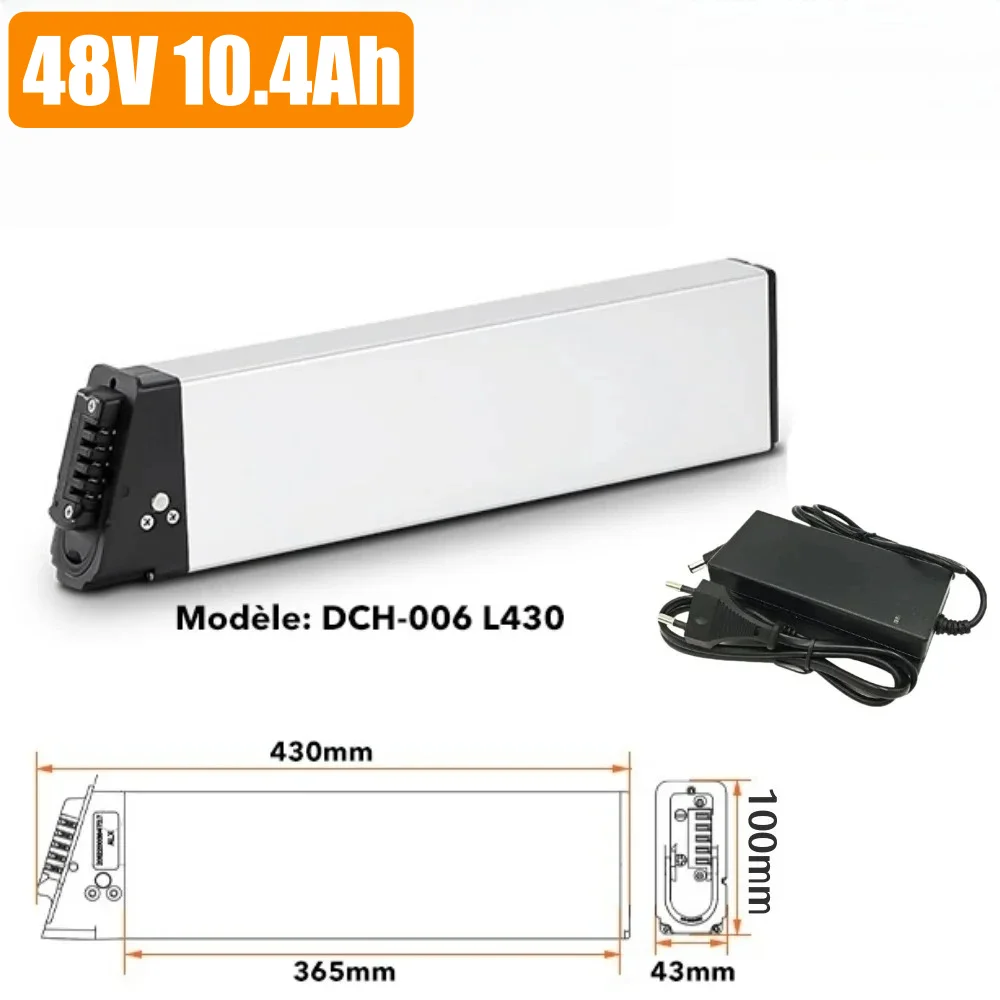 Faltbarer E-Bike-Akku 48V 10,4Ah 12,8Ah 14Ah DCH 006 für Samebike LO26 20LVXD30 XP2.0 Faltbare Elektrofahrrad-Batterien