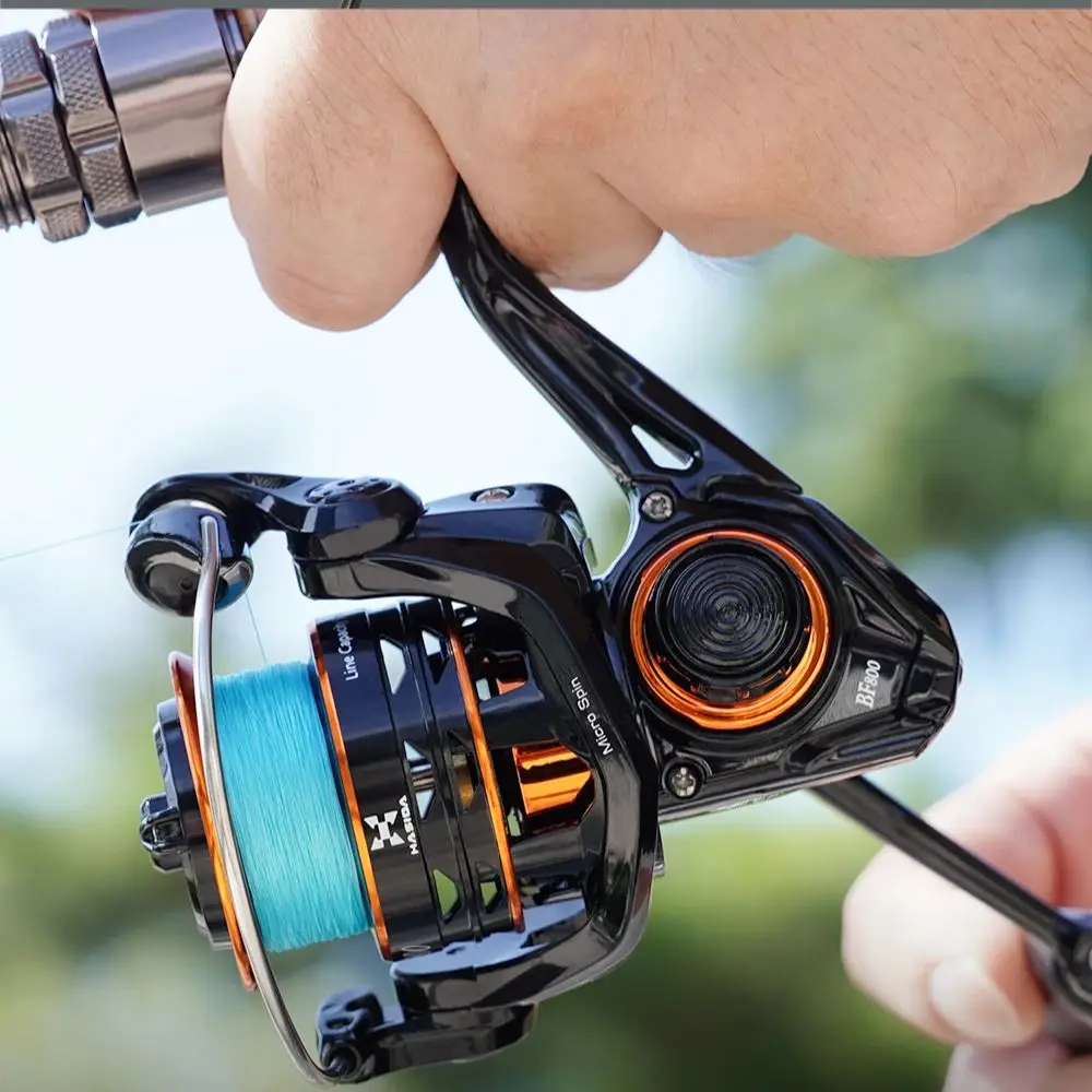 

HISTAR Butterfly Professional Micro BFS Long Casting 5.4:1 High Ratio 5kg Drag Power 4+1 BB Metal Body Spinning Fishing Reel