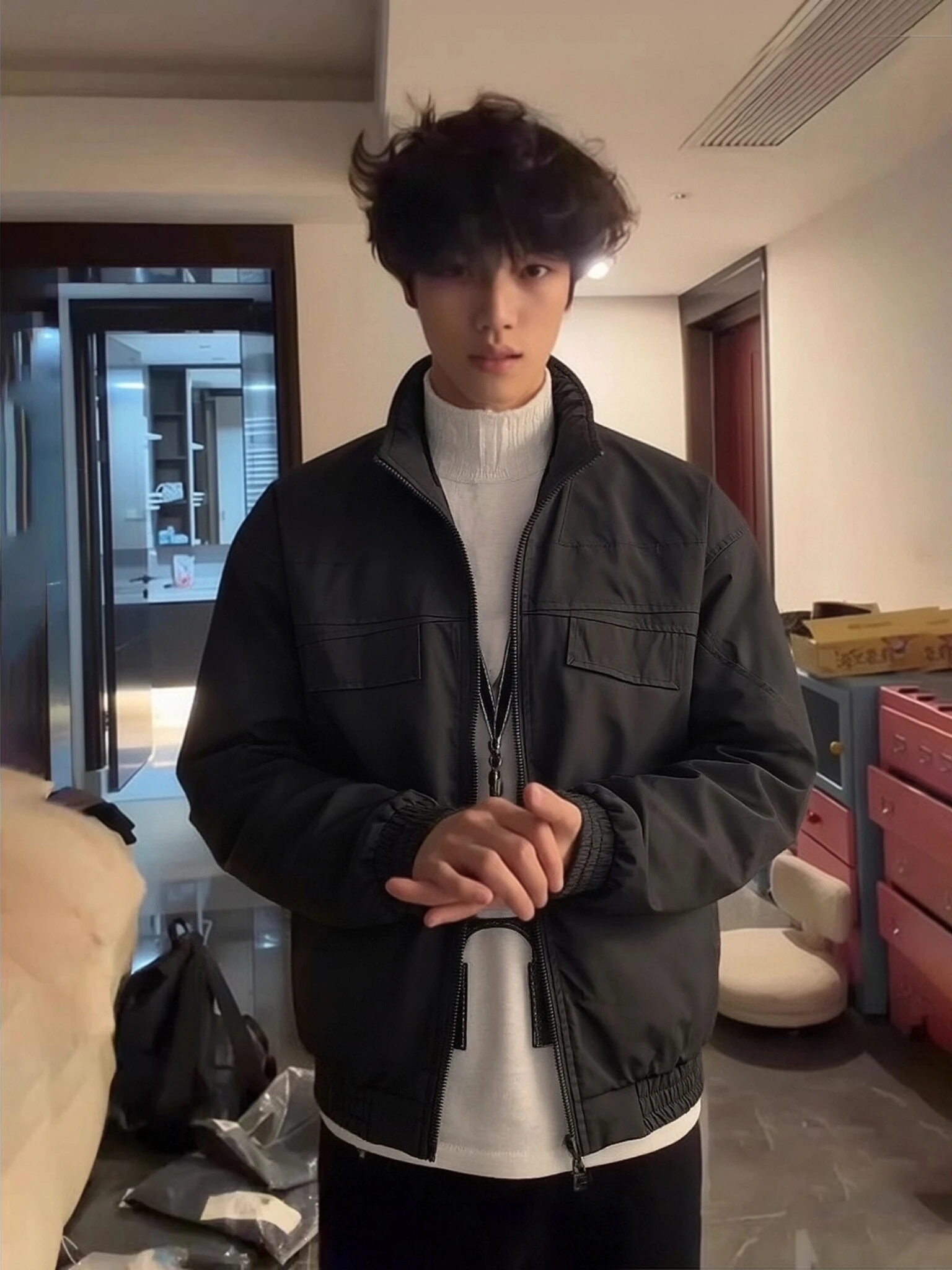 

Мужская куртка-бомбер American Sport Flight Jacket с воротником-стойкой, рабочая одежда, верхняя одежда Cleanfit на молнии