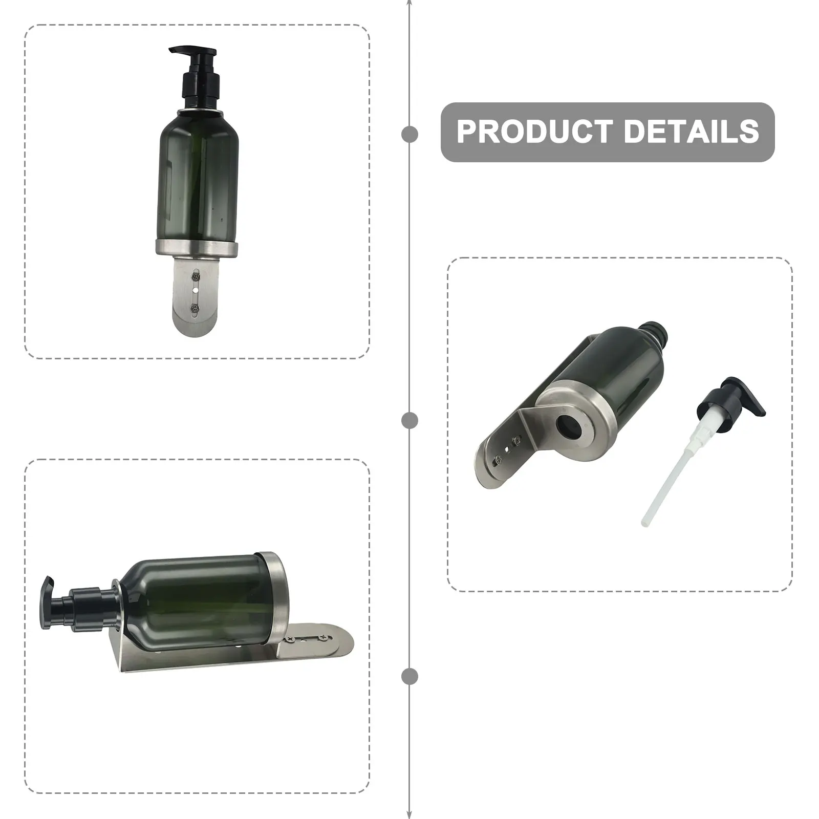 

Настенный ручной дозатор мыла, насос, подставка для бутылок, держатель для бутылок с держателем для шампуня, геля для душа, кронштейн для хранения мыла для рук