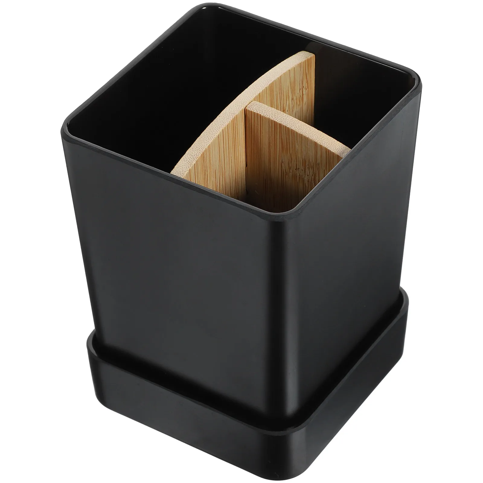 

Electric Toothbrush Holder Bathroom Organizer Stand Nonslip Bamboo Plastic Toothpaste Storage Rack Multi Functional Holder