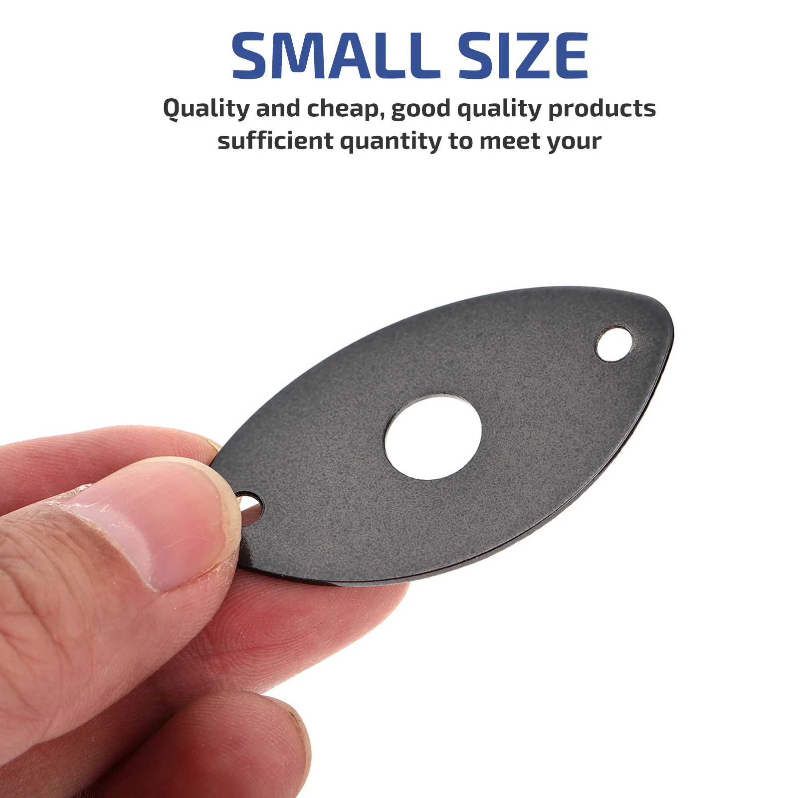 

2 pcs Electric Jack Zinc Alloy Durable Replacement Guitar Output Jack Cover Cat-Eye Shape Outer Pad Guitar Accessories