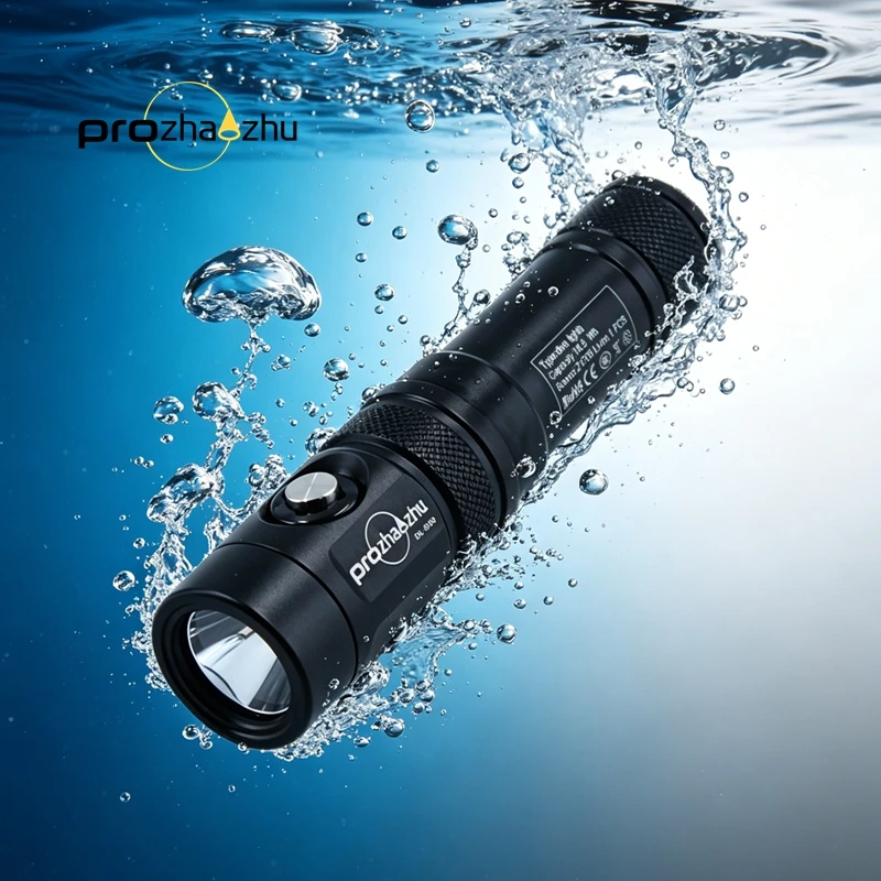 

Подводный фонарь PROZHAOZHU DL-B50-K, сверхъяркий, водонепроницаемый IP68, до 100 м, с зарядкой USB-C, аккумулятор 21700, для дайвинга