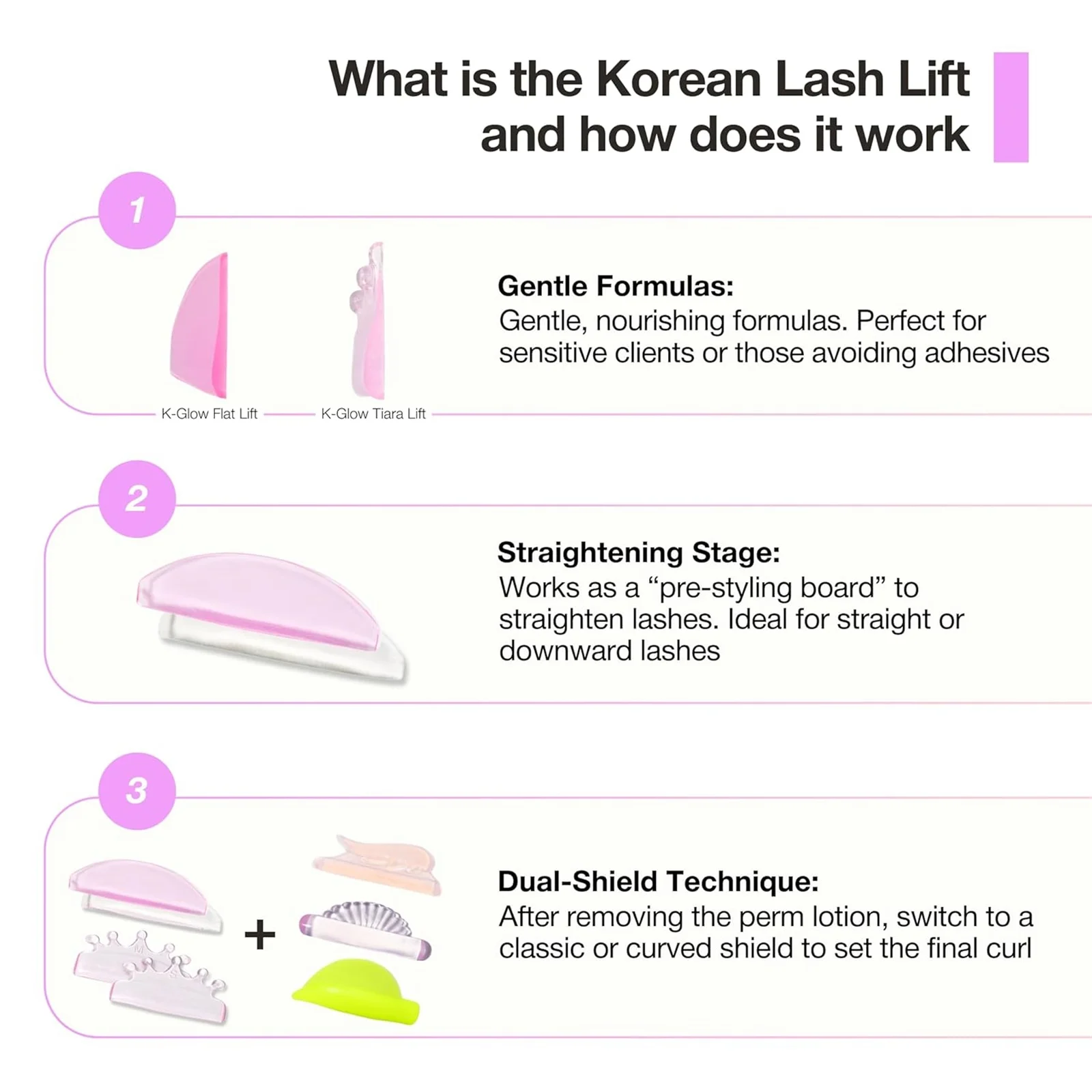 Libeauty 2 أزواج L حليقة سيليكون رمش بيرم منصات لزجة جلدة قضبان درع رفع ثلاثية الأبعاد رمش بكرة الشعر اكسسوارات ماكياج أداة