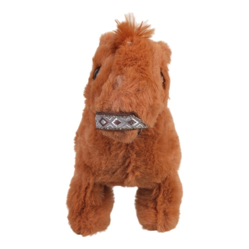 

U2JC Lovely Colorful Electric Ponies Plush Toy for Children Interactively Entertainment Fosters Empathy Skills