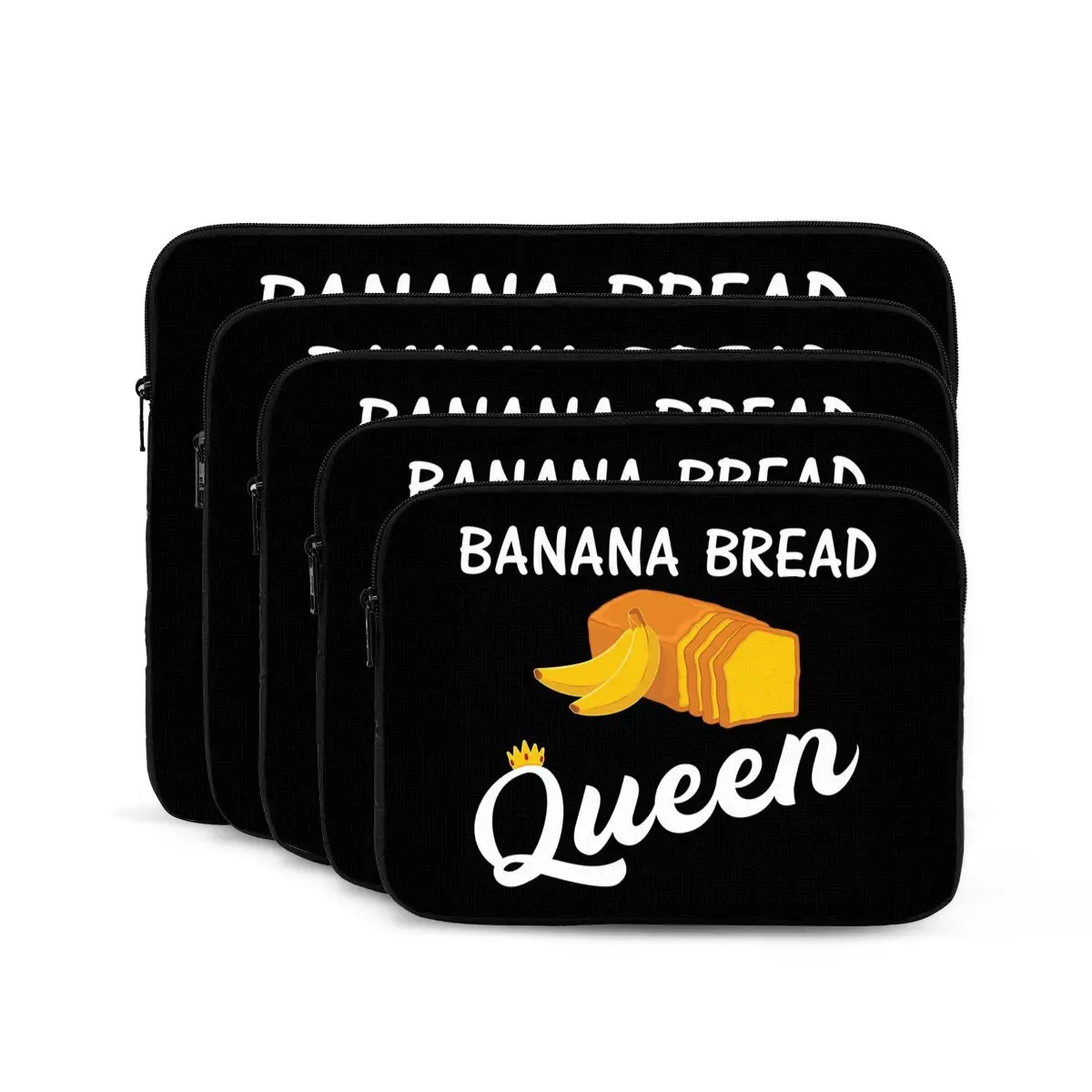 الخبز الموز الخبز الملكة غطاء كمبيوتر محمول حقيبة 10 12 13 15 17 بوصة حقيبة دفتر كم اللوحي للصدمات حقيبة