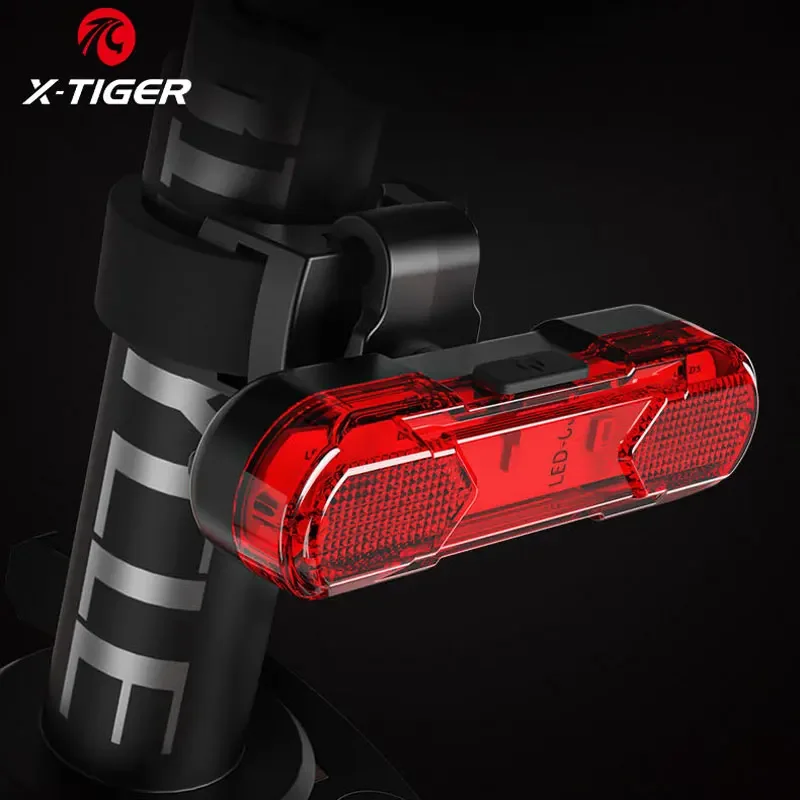 

X-TIGER Bicycle Rear Light Waterproof MTB Bicycle Light USB Charge LED Bicycle Taillight Flash Tail Safety Bike Warning Light