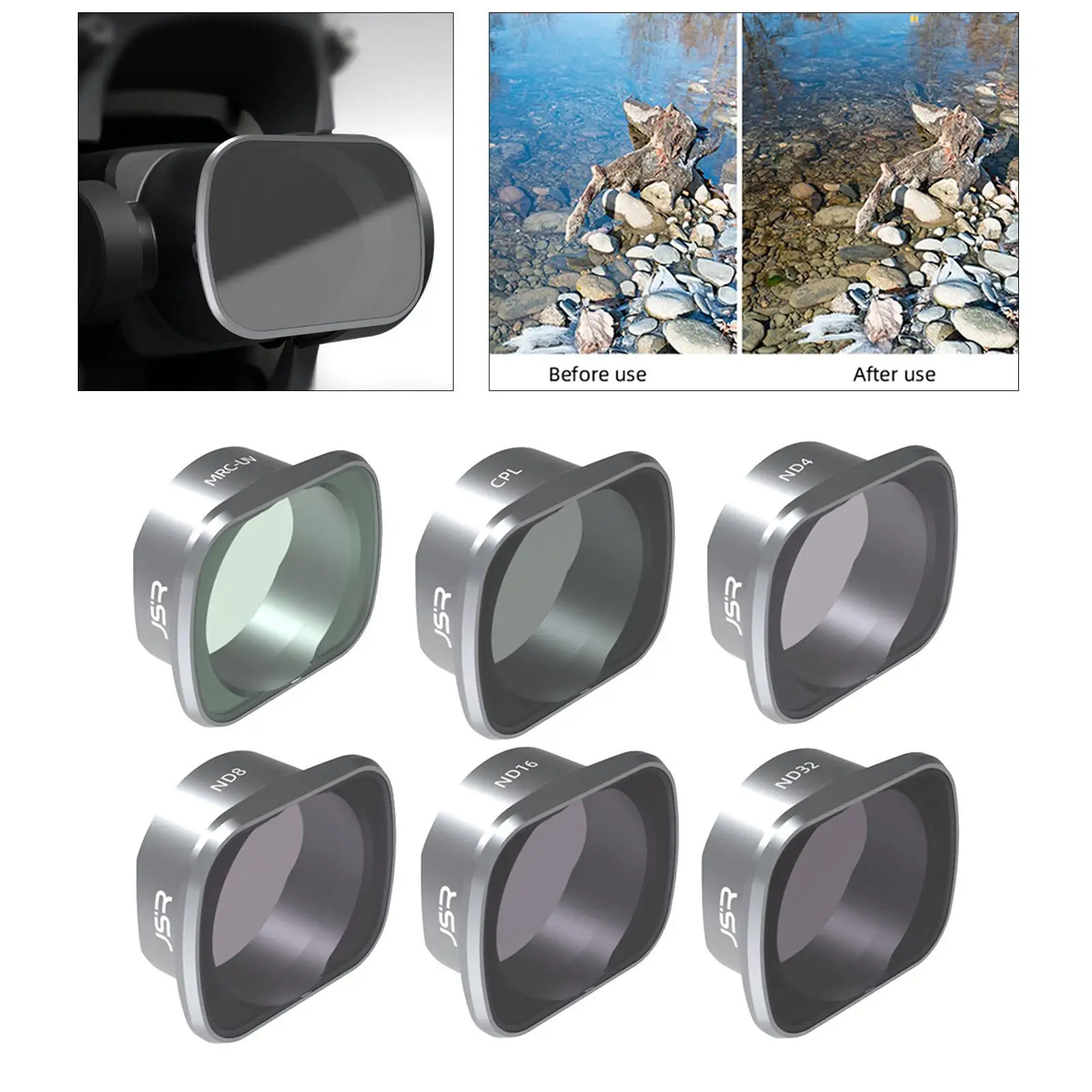 فلتر عدسة ND32 عالي الجودة لملحقات كاميرا DJI Combo Drone