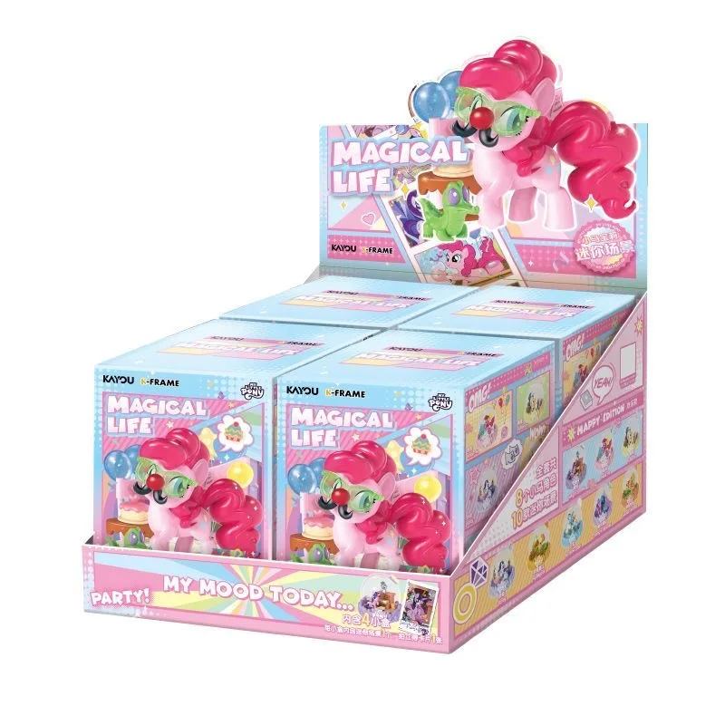 

New Product My Little Pony Mini Scene Blind Box Pinkie Pie Applejack Collection Card Cards Girl Gift Toy Ornament Handmade