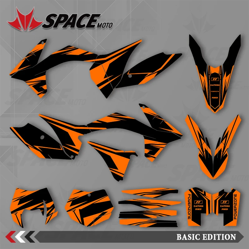 

SPACE MOTO графический фон наклейки наклейки мотоцикл для KTM 11-12SXF 12-13EXC