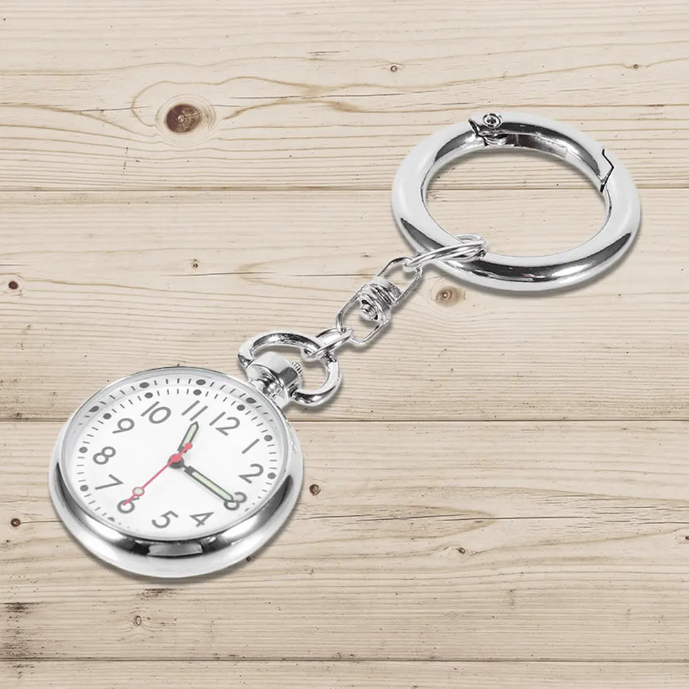2Pcs Nurse Watch Electronic Hanging Pocket Watch Lapel Timing Watches Nurse Watches for Women Men Exam Student