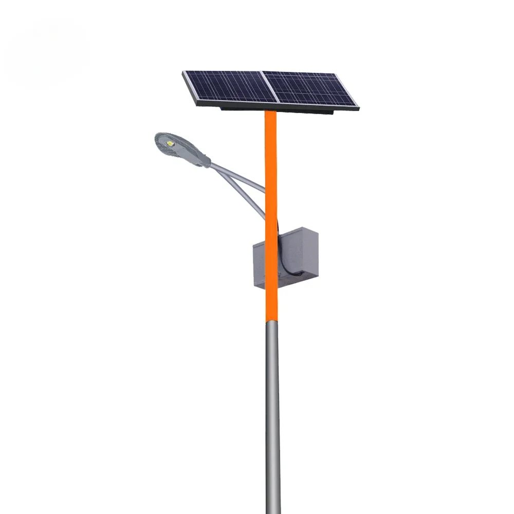 7m 40w Led Solar Street Light With Pole Factory Price Solar Street Light Lamp With Lithium Battery