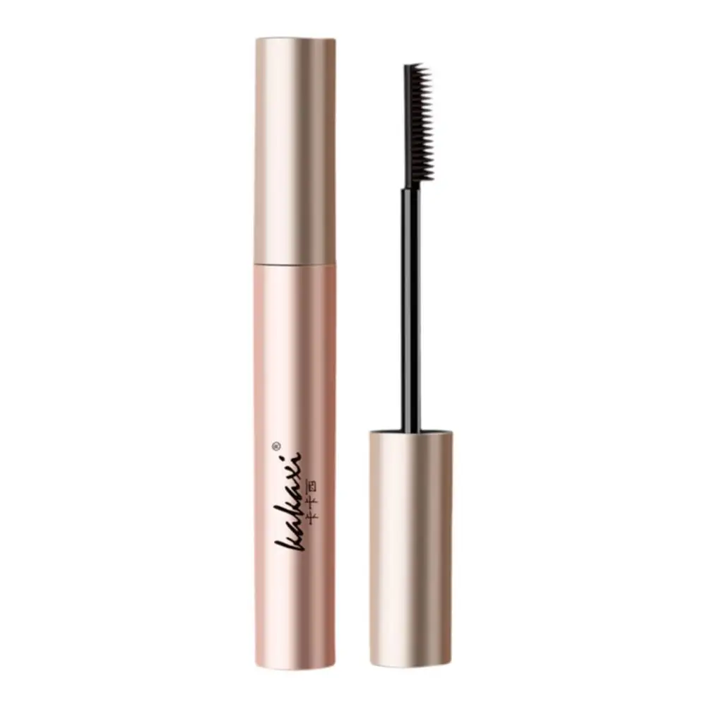 Black Silk Fibre Mascara Curling Thick Ultra-fine Brush Women Eye Mascara Extension Brown Black Waterproof Eyelash Cosmetic E2N1