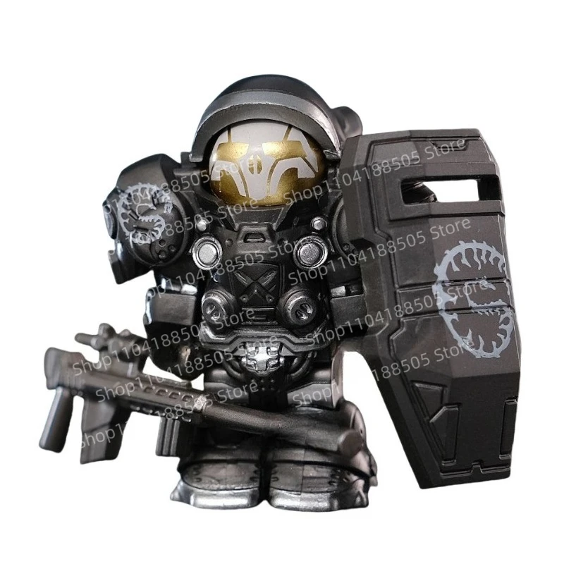 MOC Third-party Hegemony Marine Machine Gun Soldiers Building Blocks Dolls Assembled Toys Around Gift Ornaments