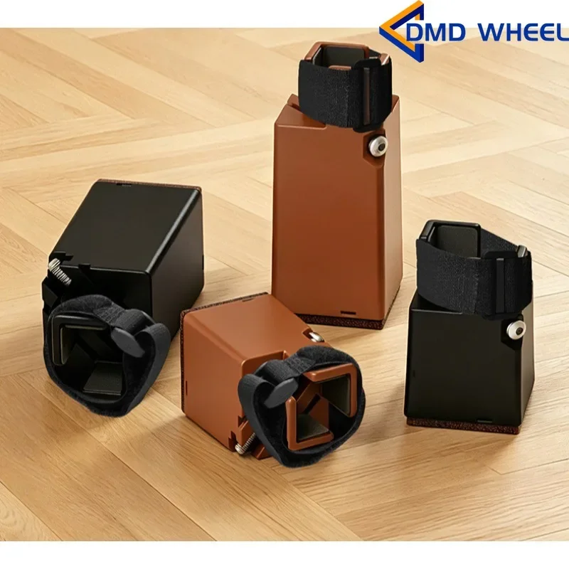 4 Pcs  Adjustable Furniture Heightening Foot Pad Strap Type Silent Wear-resistant Sofa Coffee Table Base