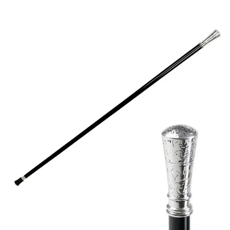 Gentleman Cane Italian Silver Royal Pattern Handle Luxury Low-key Civilization Stick Cane