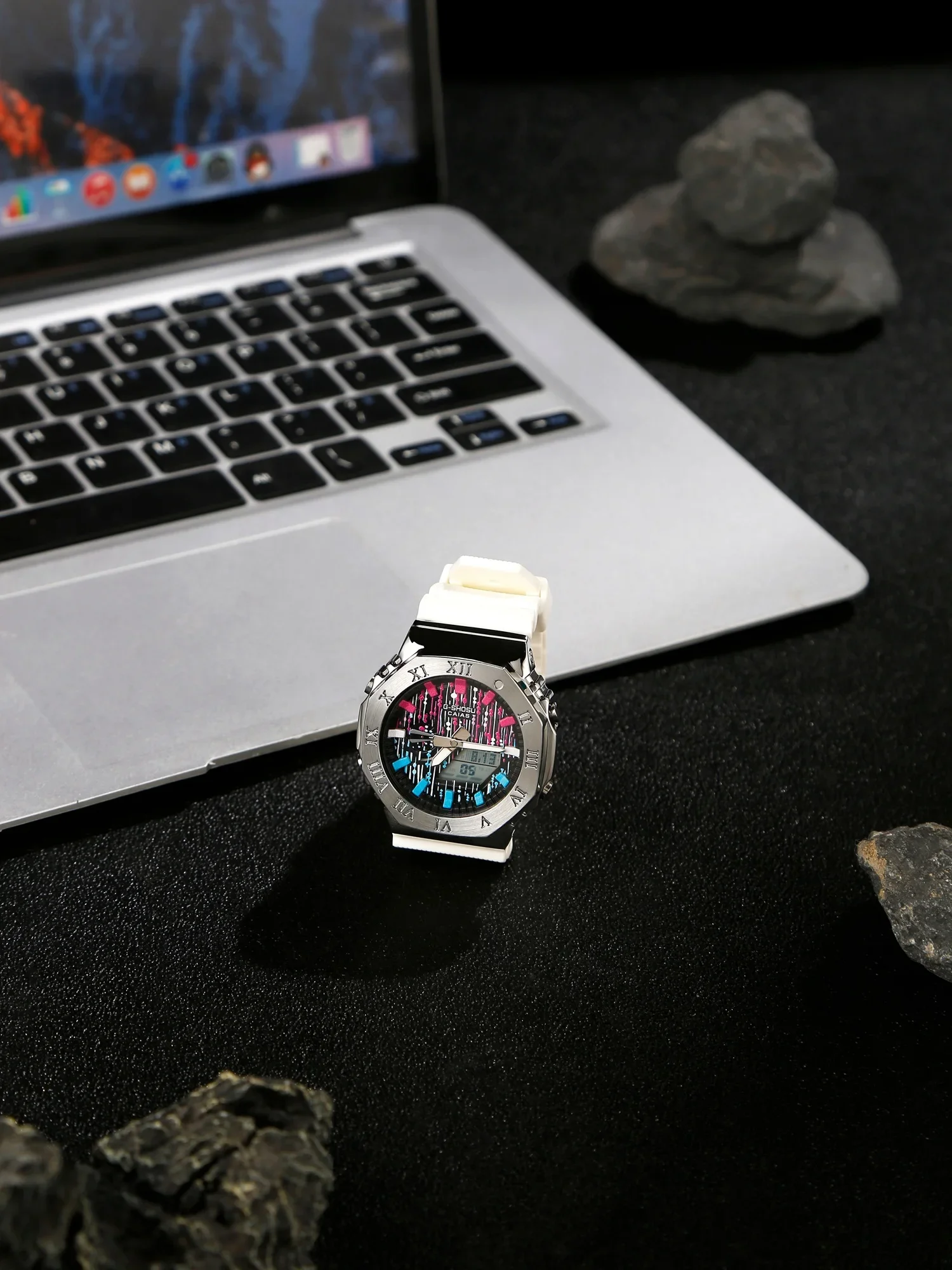 

GM Sports Unisex Digital Watch LED Alloy Dial Full Function World Time Waterproof Shockproof Oak Series