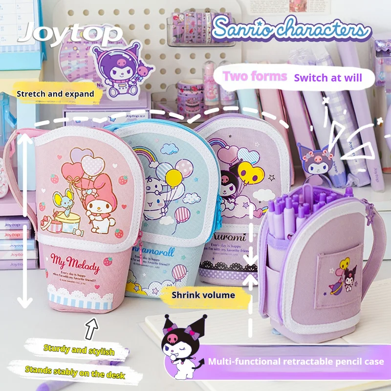 

Sanrio Многофункциональный выдвижной пенал большой емкости портативная сумка для хранения канцелярских принадлежностей для студентов офисные принадлежности