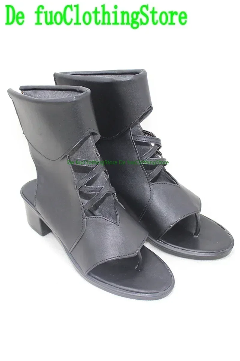 FINAL FANTASY XIV Ryne Minfilia Cosplay Shoes Game FF14  Ryne Cosplay Prop PU Leather Shoes Halloween Boots Defuo Clothing Shoes