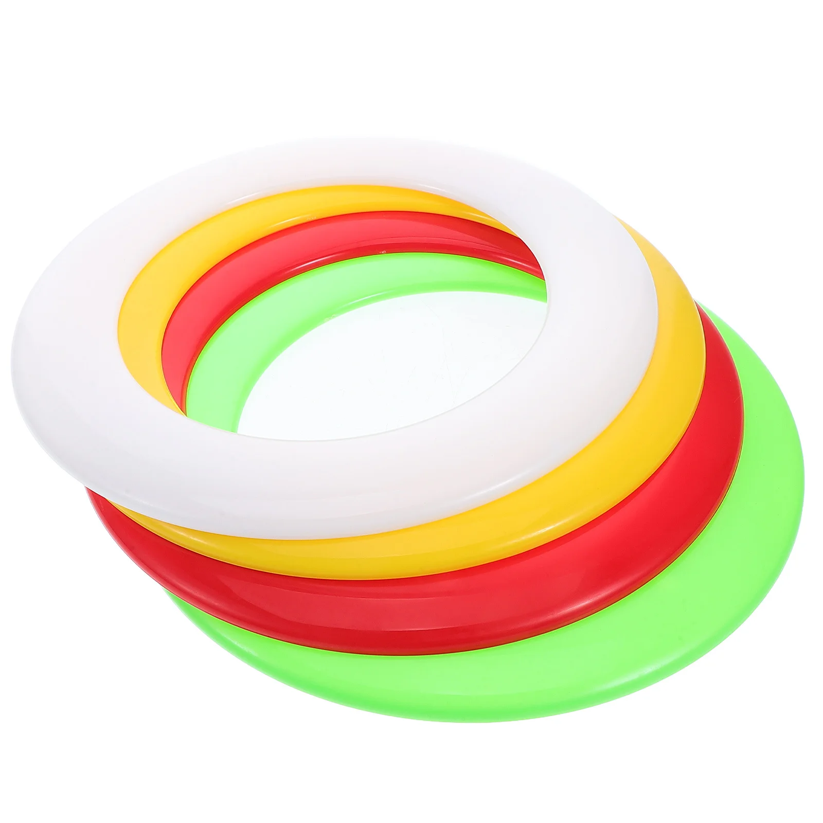 

4Pcs Reusable Flying Discs Interactive Family Bonding Activities Beach Park Outdoor Adventures Flying Disc Juggling Rings