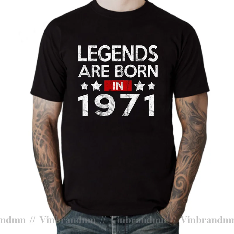 Vintage Legends are born in 1970_1971_1972_1973_1974_1975_1976_1977_1978_1979 T shirt men 1970s Papi Father Dad Birthday T-shirt