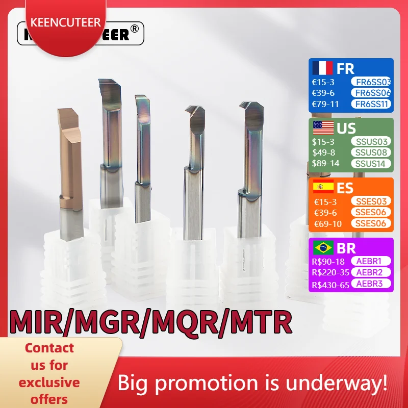 

1 pes Hard Small Hole Boring Tool MTR/MGR/MIR/MQR Tungsten Steel CNC Inner Hole Boring Tool Small Hole Boring Tool