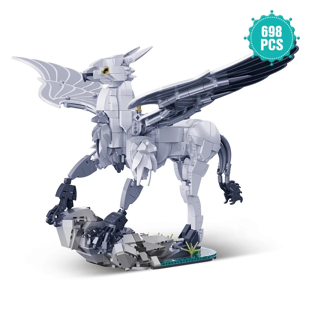 698PCS Harry Potter Buckbeak The Hippogriff Magical Creature Figure Building Blocks Compatible LEGO Birthday Gift for Boys Girls