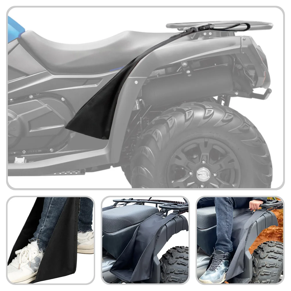 2 Pcs Motorcycles Shoes Foot Resting Bag Dirt Bike Adjustable Pedal Water Proof Practical Beach Rear ATV Black Supplies