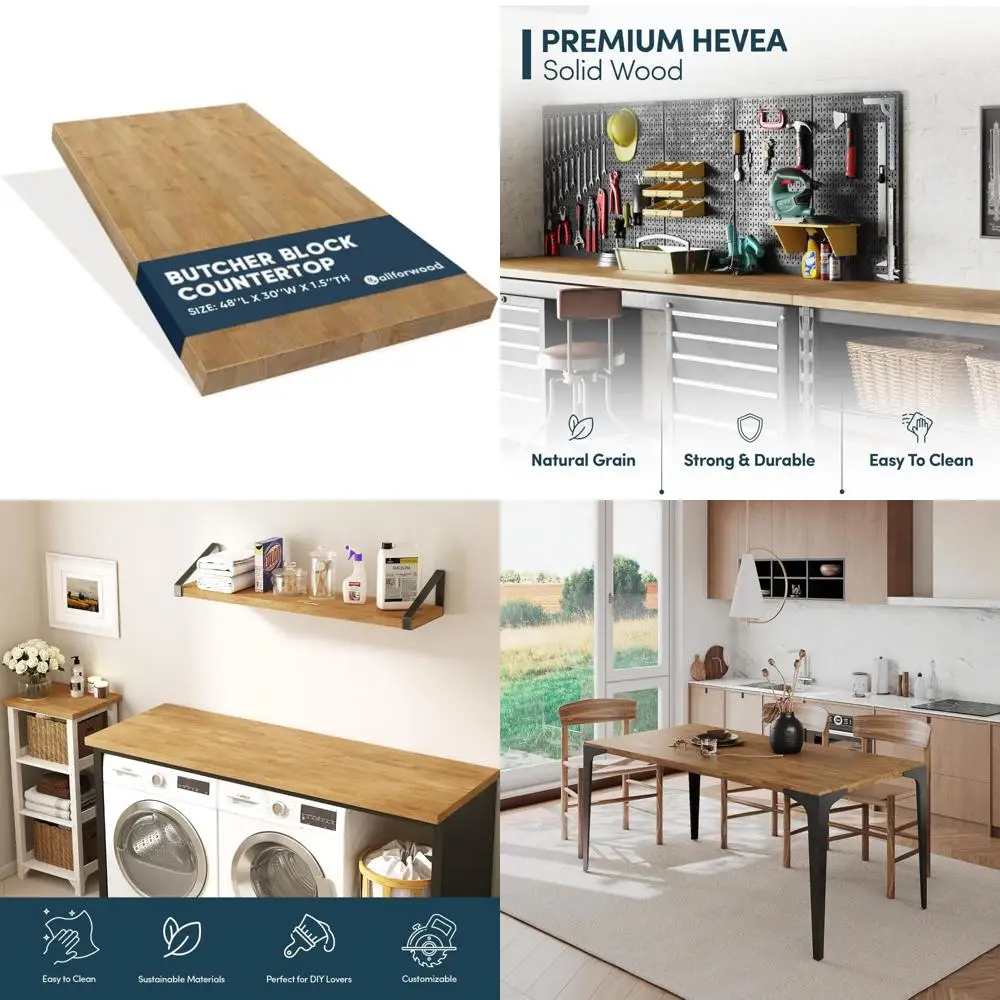 

Мясной блок из цельного дерева для кухонных столешниц, островов и стиральных станций своими руками - Готовый Hevea Light