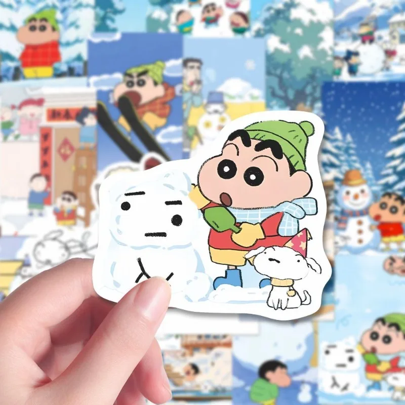 59PCS Kawaii Cute Crayon Shin Cartoon Anime Laptop Cell Phone Case Suitcase Water Cup Refrigerator Guitar Stickers Wholesale