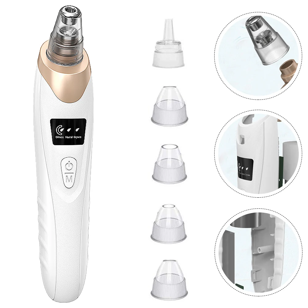 

Electric Pore Cleaners Facial ABS Material 5 Adjustable Suction Levels Deep Skin Cleansing Beauty for Home
