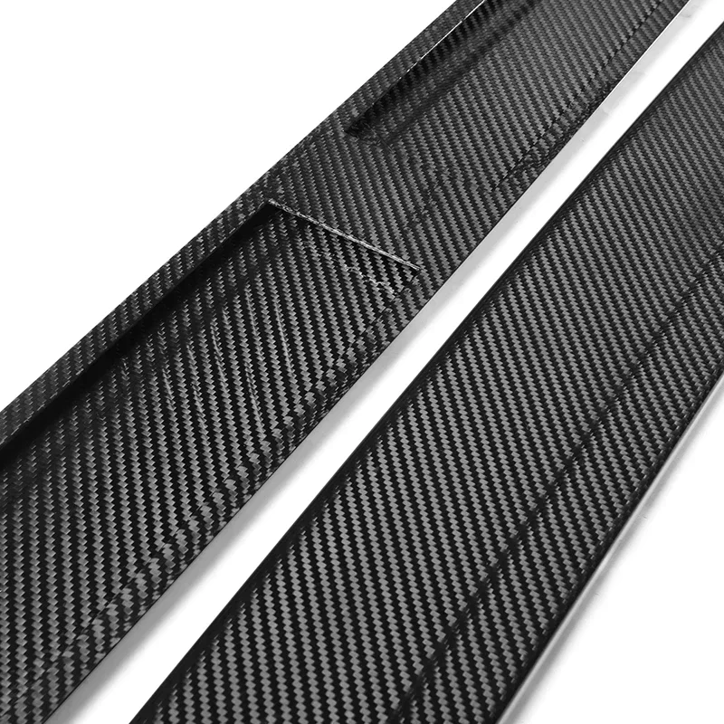 New! Dry Carbon Fiber For BMW F80 F82 F83 M3 M4 M Performance MP Style Side Skirts Extension Lip Apron Body Kit Car Accessories