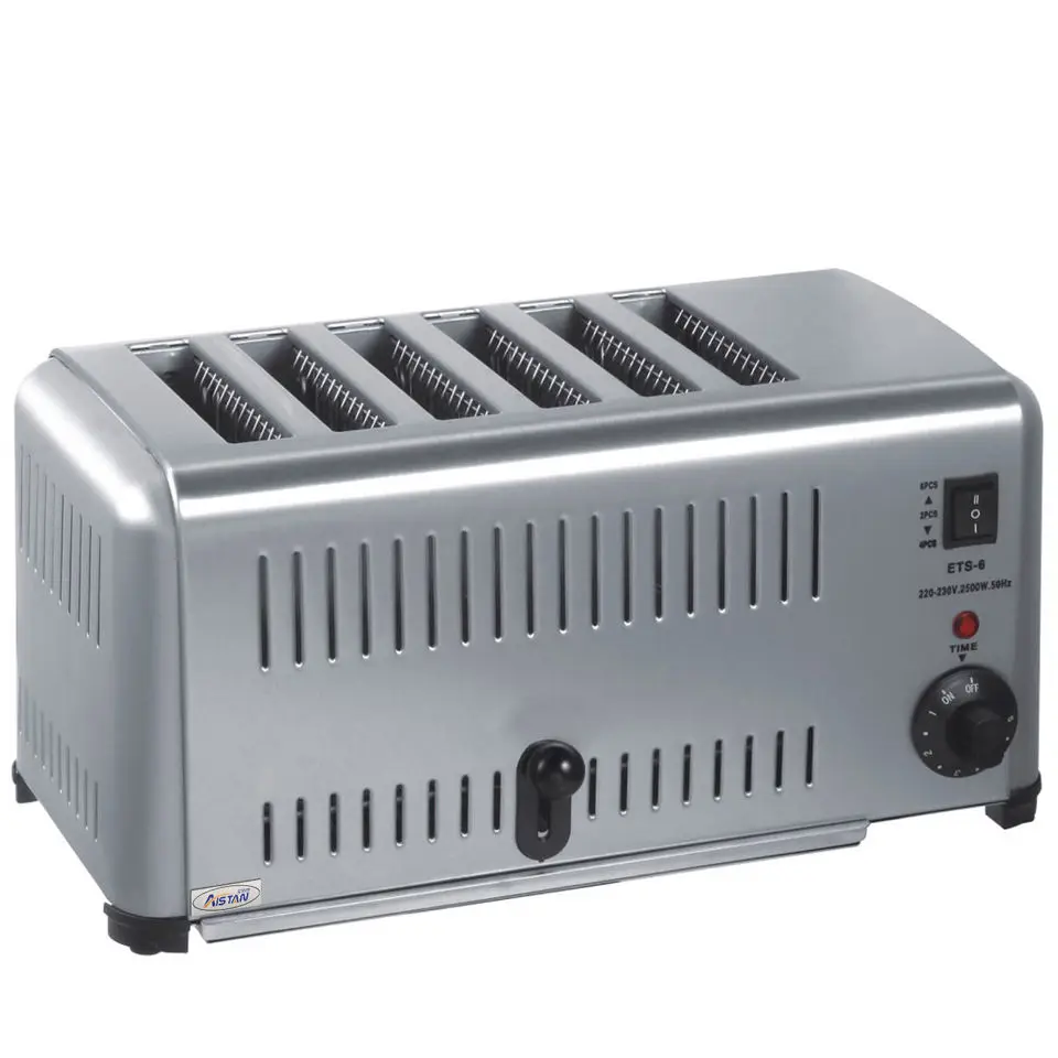 Bread Toaster Sandwich Maker Electric 6 Piece Breakfast Maker Machine Sandwich Machine Burger Bun Toaster