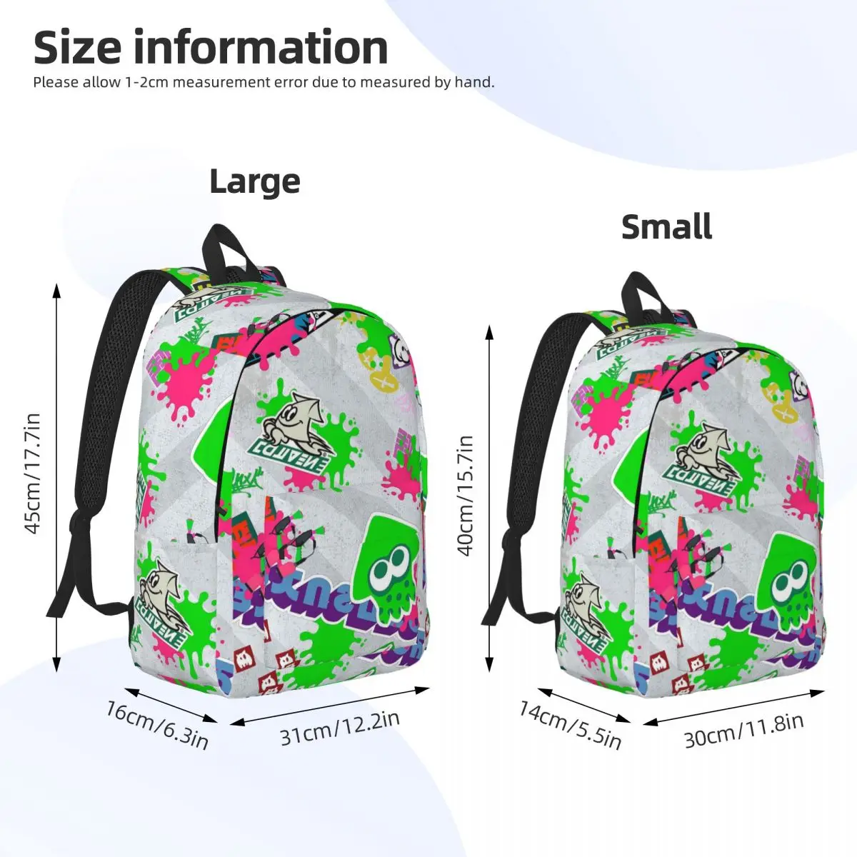 Schattige Splatoon Octopus Rugzak Voor Jongen Meisje Kinderen Student School Boekentas Spel Canvas Dagrugzak Kleuterschooltas Duurzaam